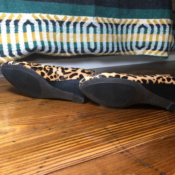 🔸ECCO Women's Leopard Wedge Pump. Size 7.5 - Picture 7 of 7